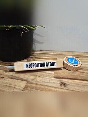 Neopolitan Stout Wooden Tap Handle - Natural Wood